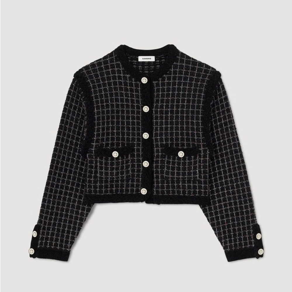 NWT - Sandro Tweed Cardigan Coatigan